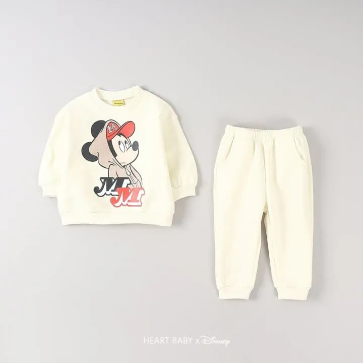 Heart Baby - Korean Children Fashion - #designkidswear - MM M Brushed Top Bottom Set - 6