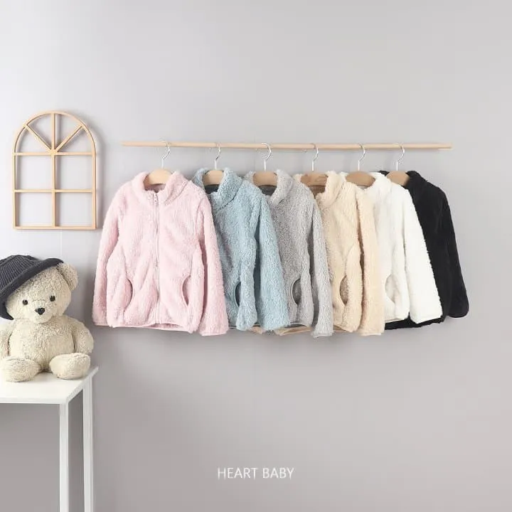 Heart Baby - Korean Children Fashion - #discoveringself - Winter Soft Warm Fleece Mom Jacket - 11