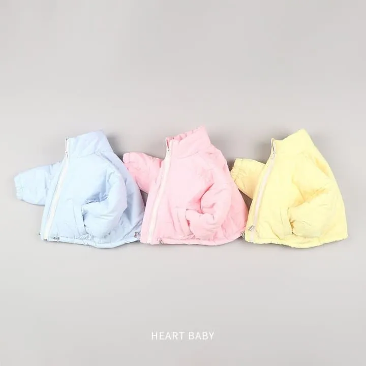 Heart Baby - Korean Children Fashion - #kidsshorts - Cotton Candy Padded Jacket - 3