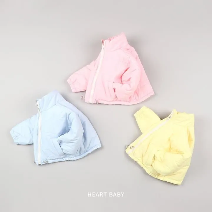 Heart Baby - Korean Children Fashion - #kidsshorts - Cotton Candy Padded Jacket - 4