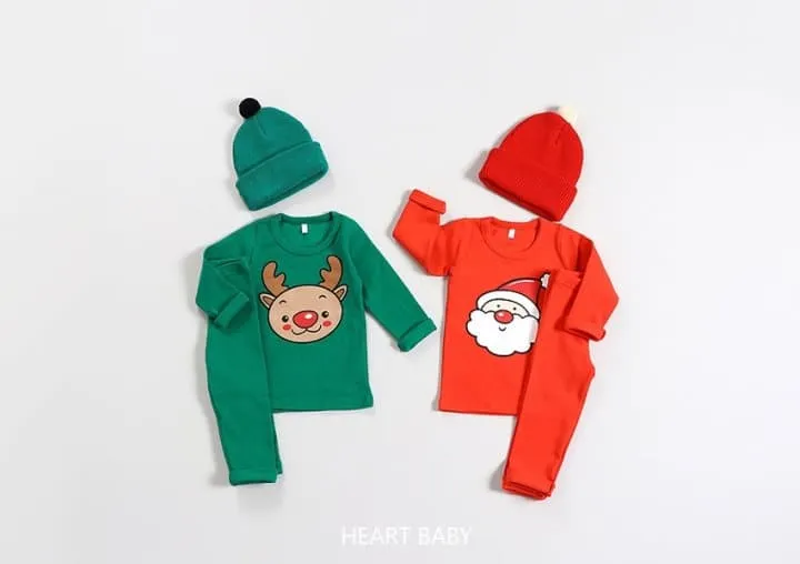 Heart Baby - Korean Children Fashion - #littlefashionista - Christmas Pajama