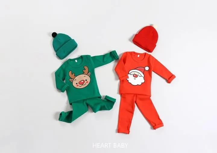 Heart Baby - Korean Children Fashion - #magicofchildhood - Christmas Pajama - 2