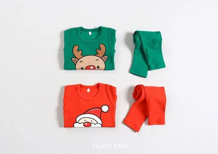 Heart Baby - Korean Children Fashion - #minifashionista - Christmas Pajama - 3