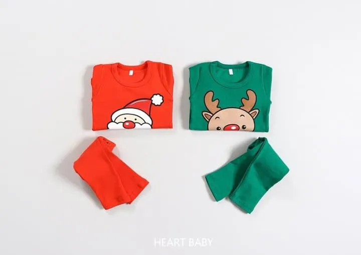 Heart Baby - Korean Children Fashion - #minifashionista - Christmas Pajama - 4