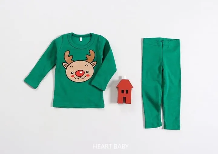 Heart Baby - Korean Children Fashion - #toddlerclothing - Christmas Pajama - 6