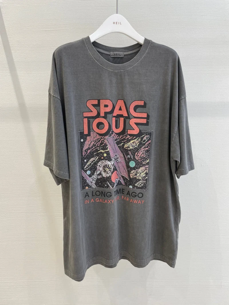 Heil - Korean Women Fashion - #momslook - Space Tee - 9