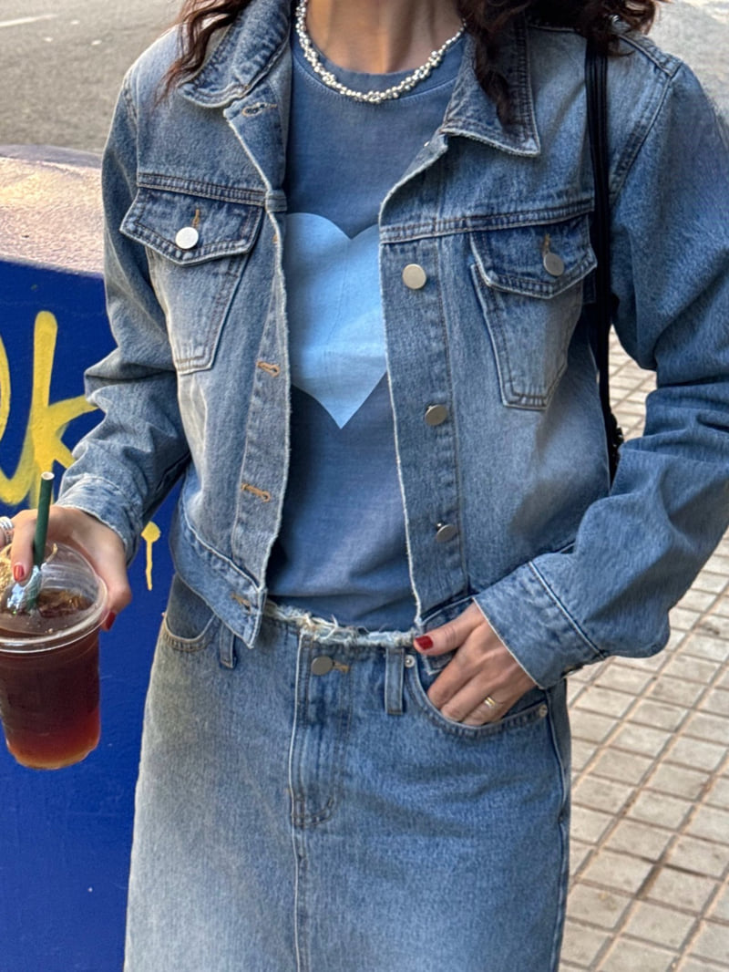 Heil - Korean Women Fashion - #momslook - Sell Denim Jacket - 5