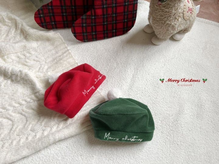 Hi Byebebe - Korean Baby Fashion - #babyclothing - Bebe Merry Christmas Beret - 10