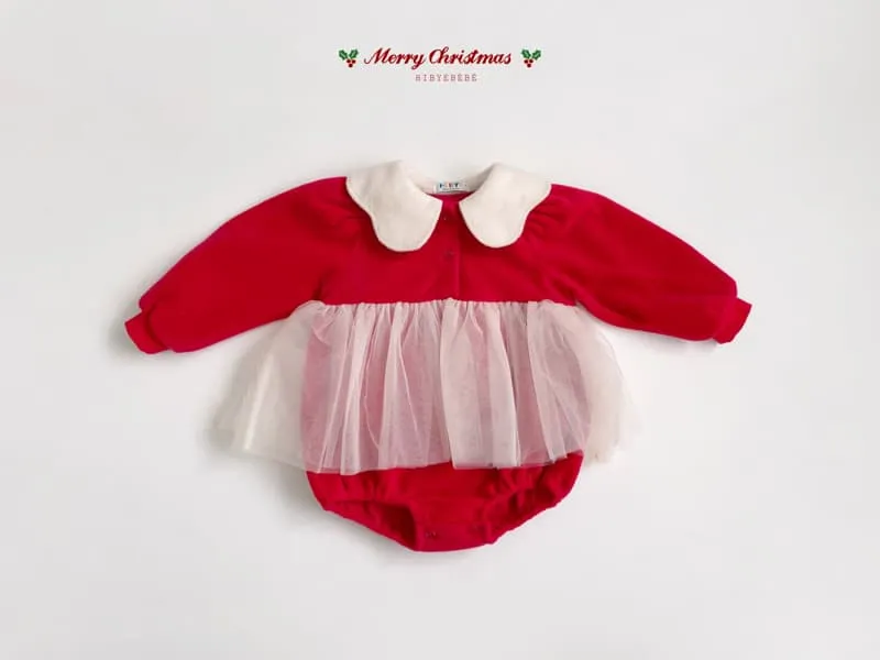 Hi Byebebe - Korean Baby Fashion - #babyfashion - Merry Fairy Bodysuit - Red - 10