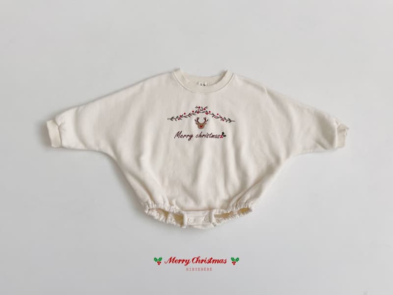 Hi Byebebe - Korean Baby Fashion - #babyfever - Bebe Rudolph Embroiery Bodysuit - 12