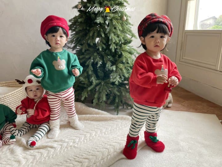 Hi Byebebe - Korean Baby Fashion - #babyoninstagram - Bebe Christmas Dumble Socks - 3