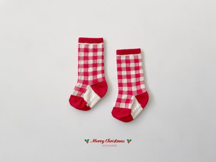 Hi Byebebe - Korean Baby Fashion - #babyoutfit - Bebe Christmas Socks (set of 3) - 5