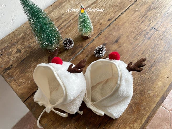 Hi Byebebe - Korean Baby Fashion - #babyoutfit - Bebe Christmas Rudolph Bonnet