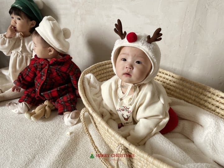 Hi Byebebe - Korean Baby Fashion - #babywear - Bebe Christmas Rudolph Bonnet - 3