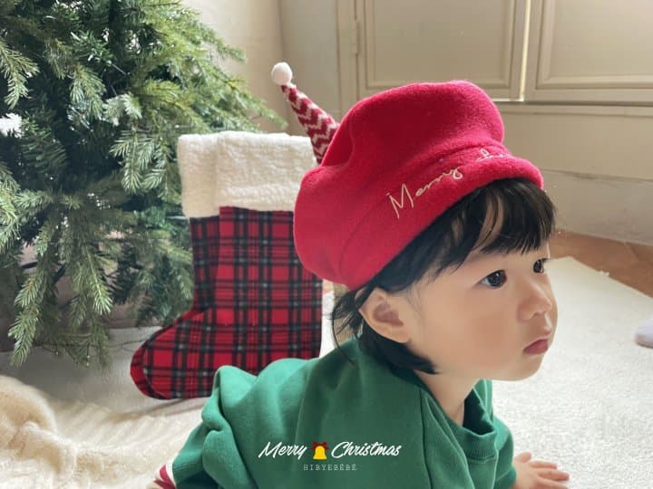 Hi Byebebe - Korean Baby Fashion - #onlinebabyboutique - Bebe Merry Christmas Beret - 5