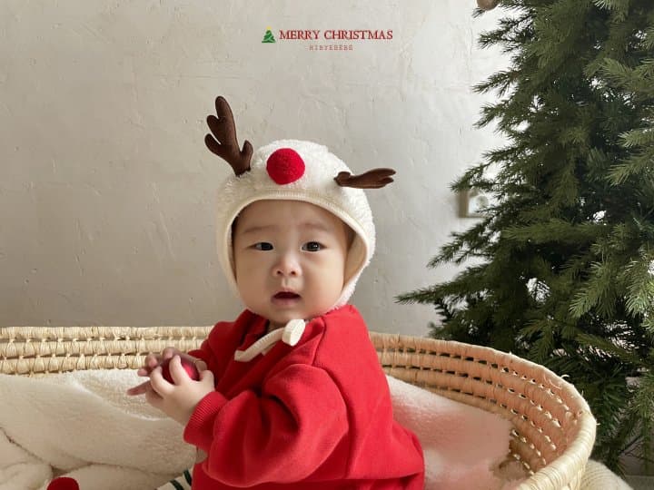 Hi Byebebe - Korean Baby Fashion - #babywear - Bebe Christmas Rudolph Bonnet - 4