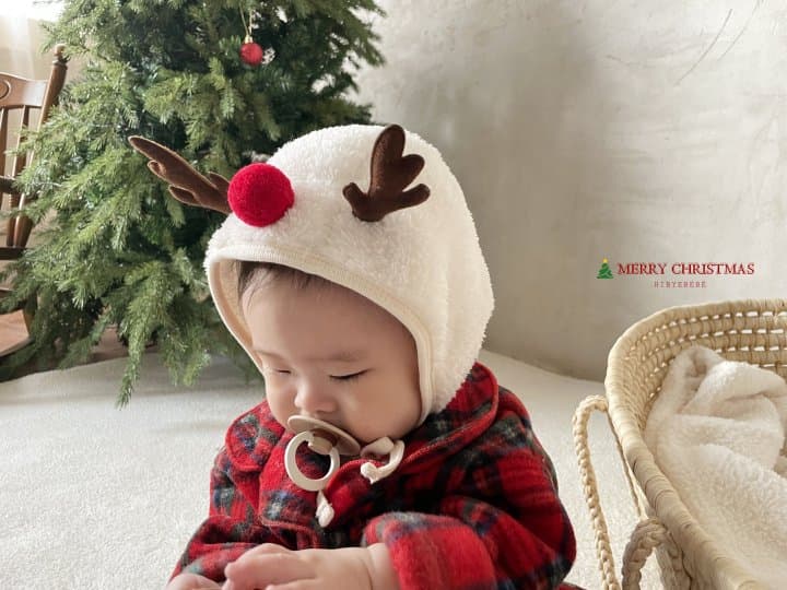 Hi Byebebe - Korean Baby Fashion - #onlinebabyshop - Bebe Christmas Rudolph Bonnet - 5