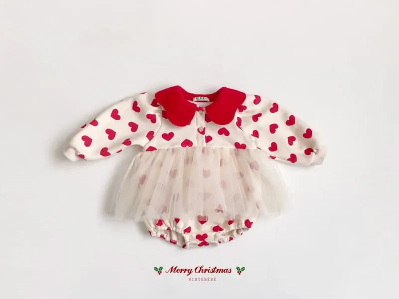 Hi Byebebe - Korean Baby Fashion - #onlinebabyshop - Merry Fairy Bodysuit - Heart - 12