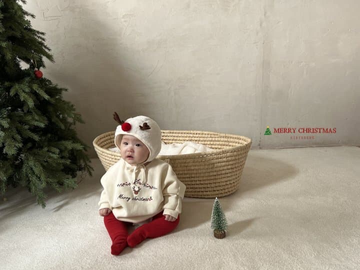 Hi Byebebe - Korean Baby Fashion - #onlinebabyshop - Bebe Rudolph Embroiery Bodysuit - 6