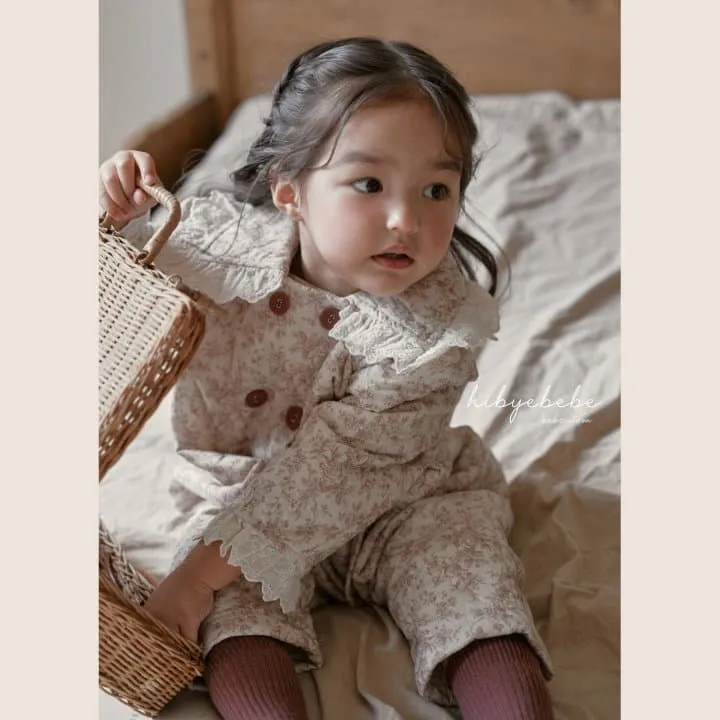 Hi Byebebe - Korean Baby Fashion - #smilingbaby - Iris Lace Padded Spacesuit 2