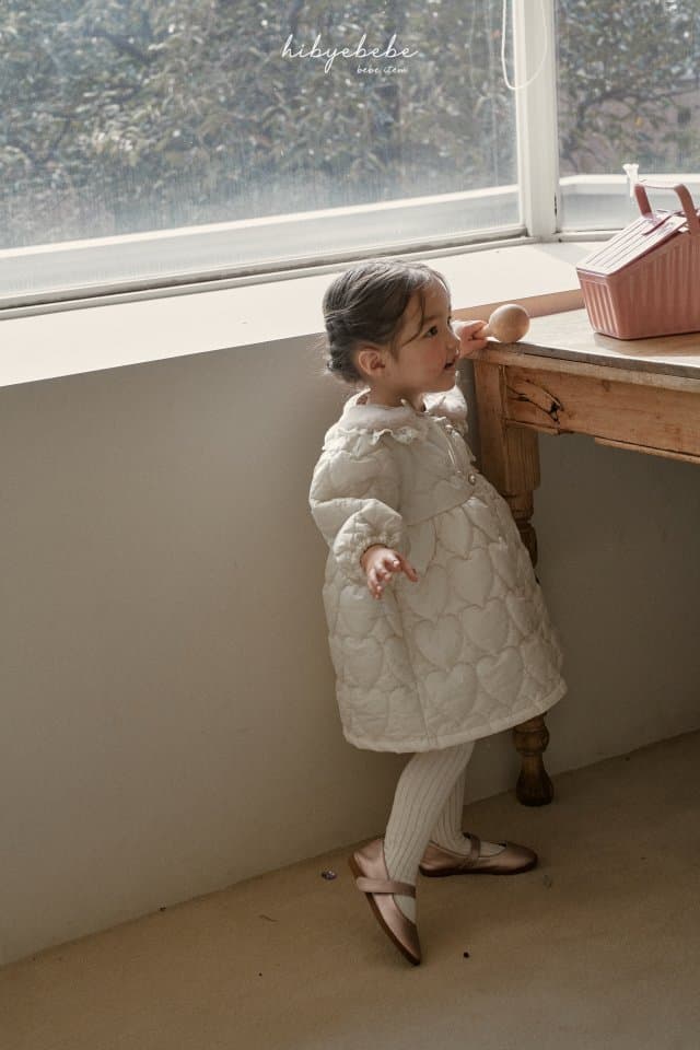 Hi Byebebe - Korean Children Fashion - #Kfashion4kids - Pure Heart Quilted Dress - 6