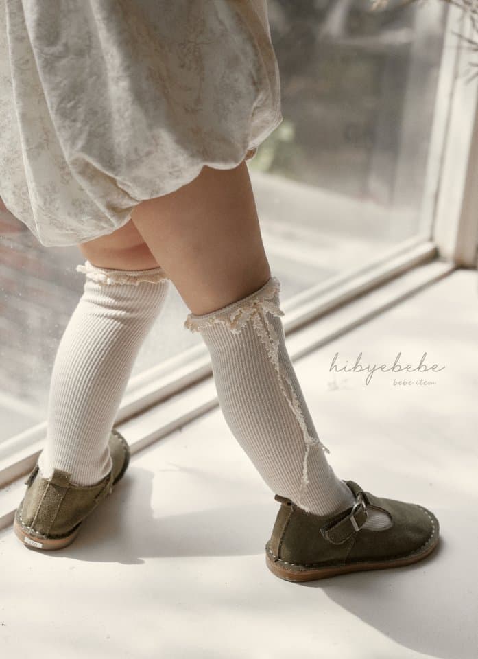 Hi Byebebe - Korean Children Fashion - #childrensboutique - Flu Lace Knee Socks - 2