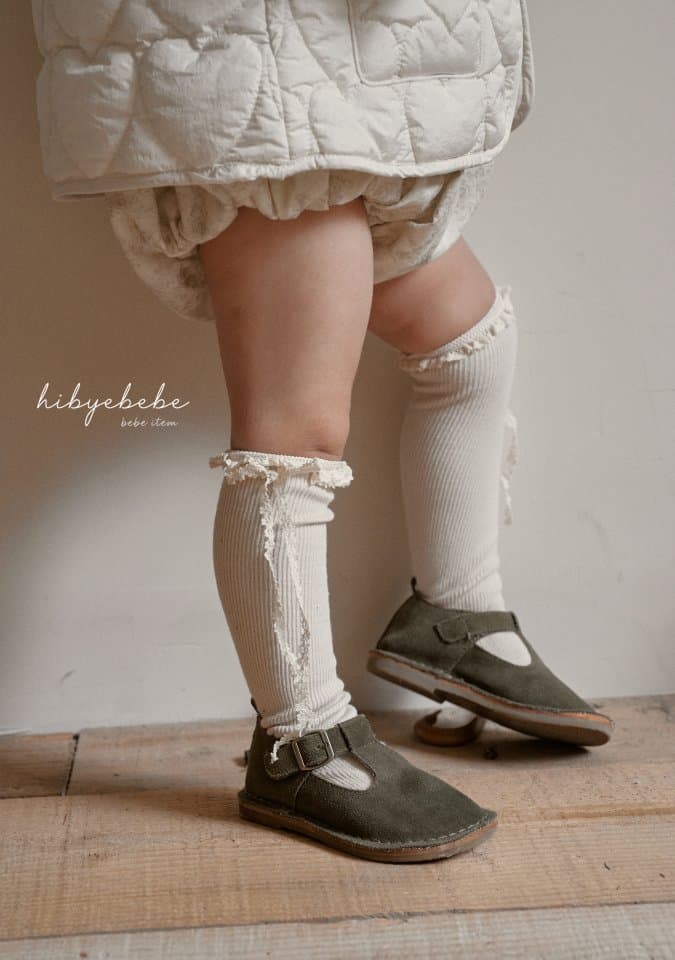 Hi Byebebe - Korean Children Fashion - #fashionkids - Flu Lace Knee Socks - 5