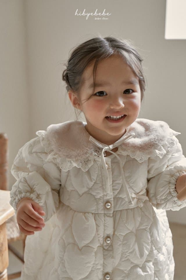 Hi Byebebe - Korean Children Fashion - #kidsshorts - Pure Heart Quilted Dress - 4