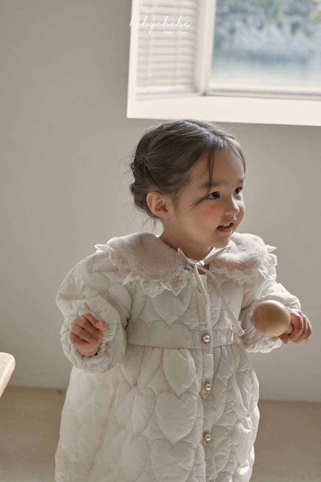 Hi Byebebe - Korean Children Fashion - #minifashionista - Pure Heart Quilted Dress - 9