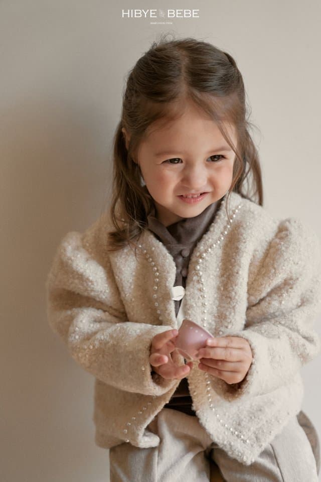 Hi Byebebe - Korean Children Fashion - #prettylittlegirls - Pearl Tweed Jacket - 10