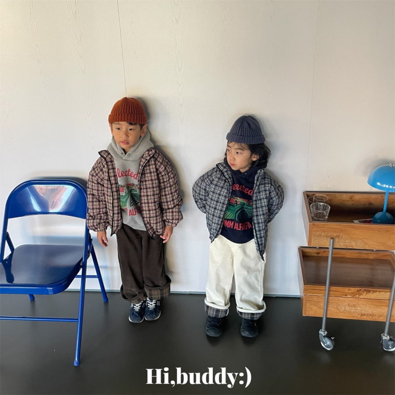 Hi buddy - Korean Children Fashion - #Kfashion4kids - Check Padding - 11