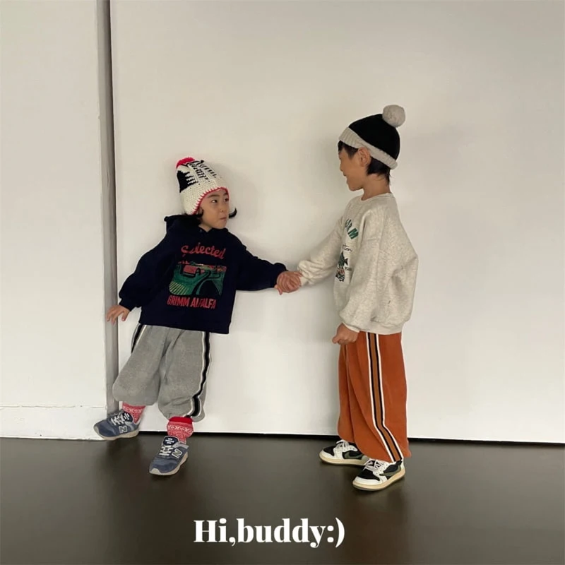 Hi buddy - Korean Children Fashion - #childofig - Tape Jogger Pants - 5