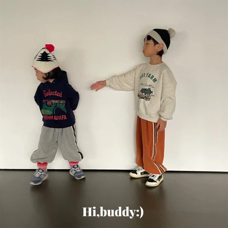 Hi buddy - Korean Children Fashion - #childofig - Tape Jogger Pants - 6