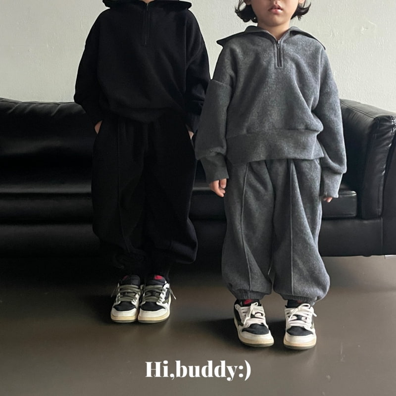 Hi buddy - Korean Children Fashion - #prettylittlegirls - Terry Pintuck Jogger Pants - 4