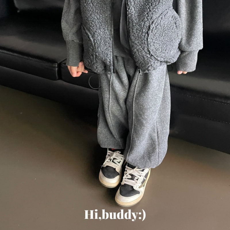 Hi buddy - Korean Children Fashion - #childofig - Terry Pintuck Jogger Pants - 5