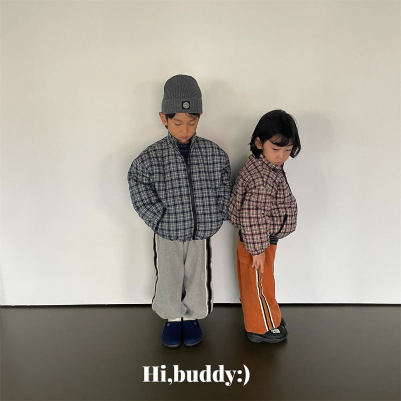 Hi buddy - Korean Children Fashion - #childofig - Check Padding - 2