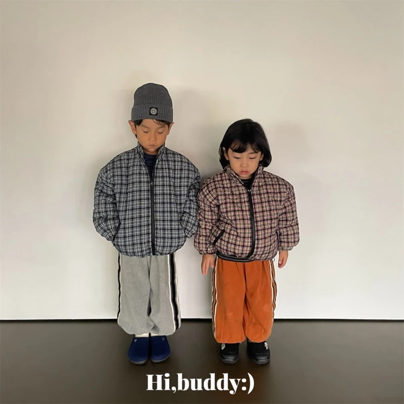 Hi buddy - Korean Children Fashion - #childofig - Check Padding - 3