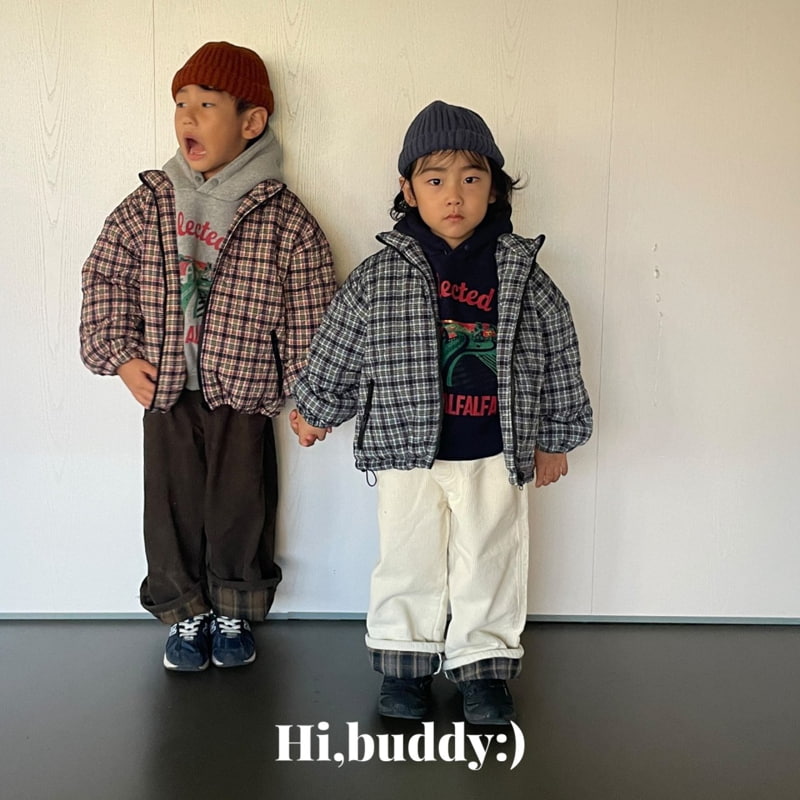 Hi buddy - Korean Children Fashion - #childofig - Picture Hood Top - 6