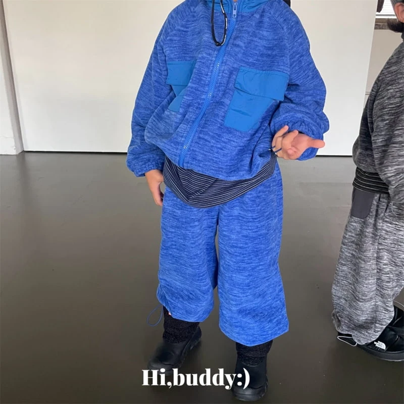 Hi buddy - Korean Children Fashion - #designkidswear - Two-tone Fleece Zip-up - 10