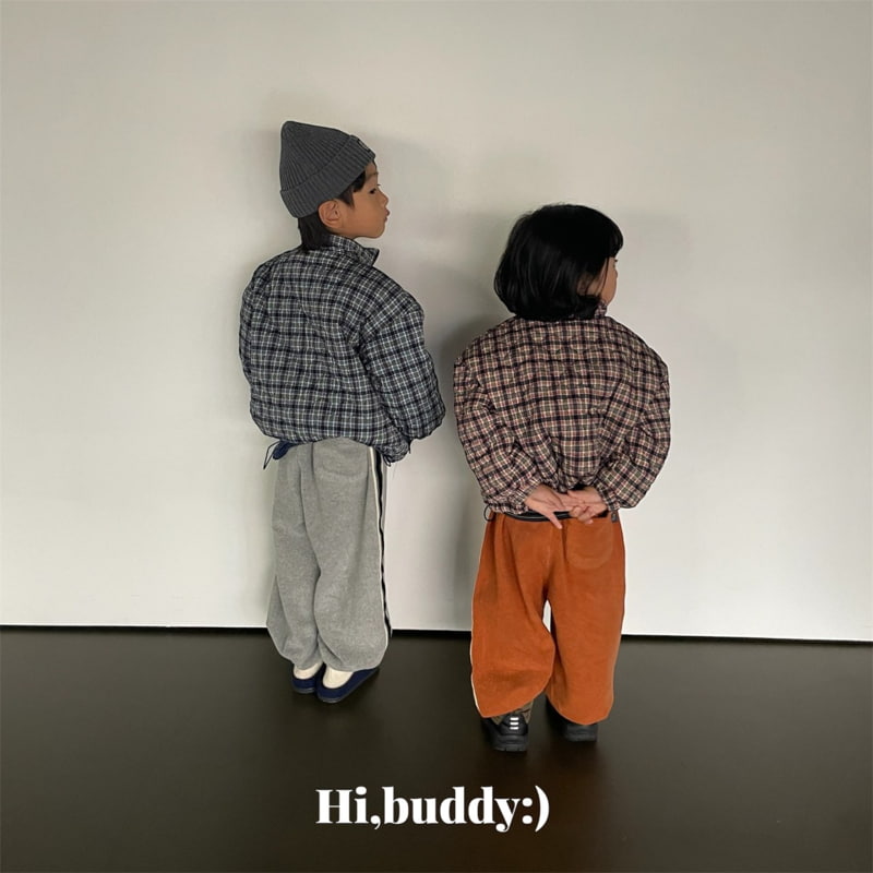 Hi buddy - Korean Children Fashion - #designkidswear - Check Padding - 5