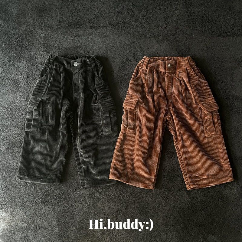 Hi buddy - Korean Children Fashion - #designkidswear - Bubble Corduroy Cargo Pants - 11