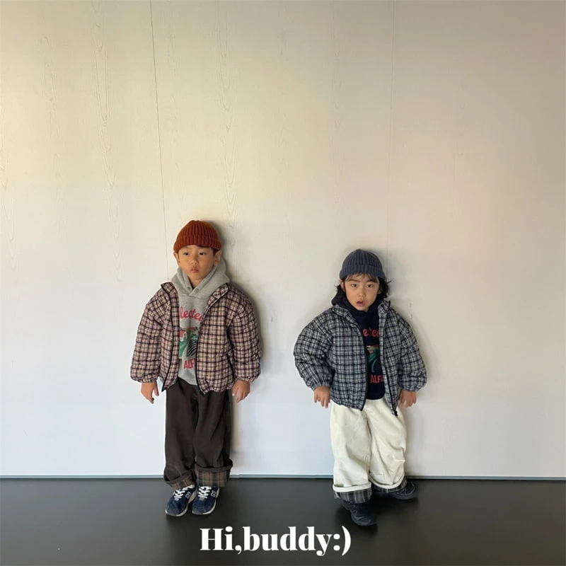 Hi buddy - Korean Children Fashion - #discoveringself - Check Padding - 6