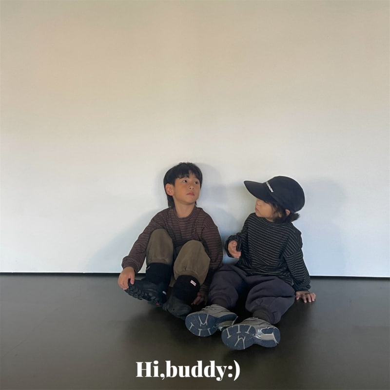 Hi buddy - Korean Children Fashion - #designkidswear - Winter Stripe Tee - 4