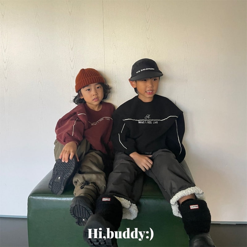 Hi buddy - Korean Children Fashion - #fashionkids - Strap Sweatshirt - 2