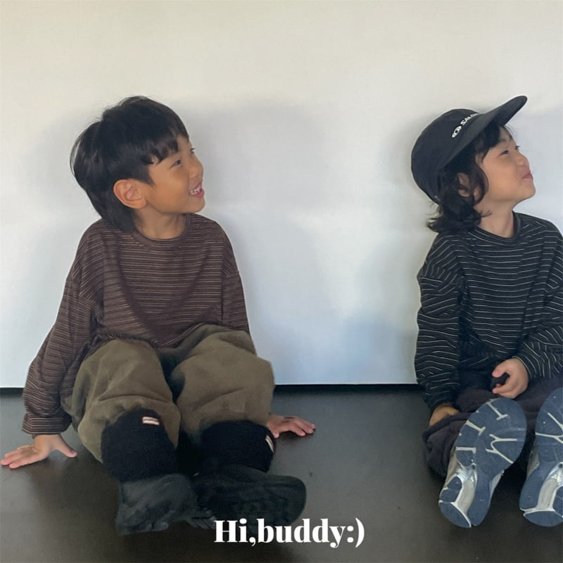 Hi buddy - Korean Children Fashion - #kidsshorts - Winter Stripe Tee - 6