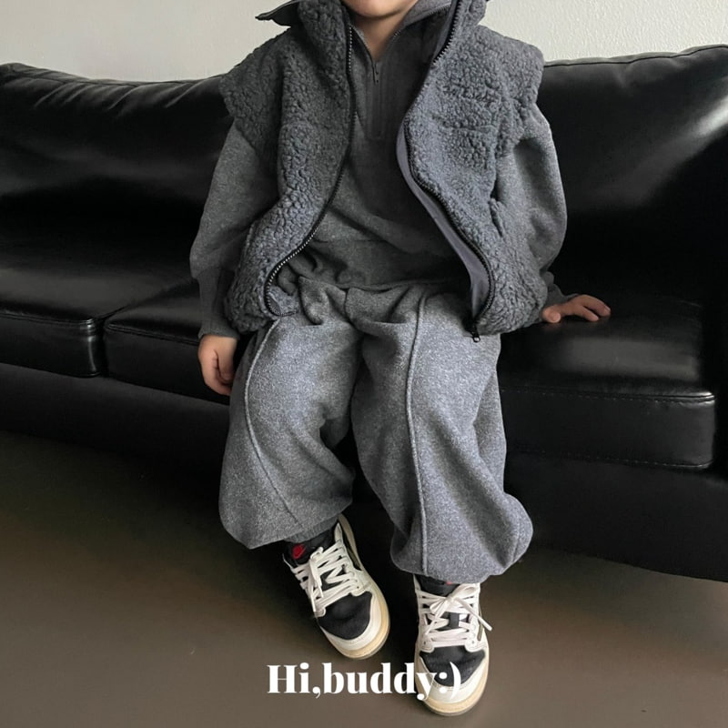 Hi buddy - Korean Children Fashion - #kidsstore - Terry Pintuck Jogger Pants - 11