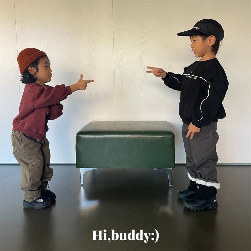 Hi buddy - Korean Children Fashion - #kidsshorts - Strap Sweatshirt - 4