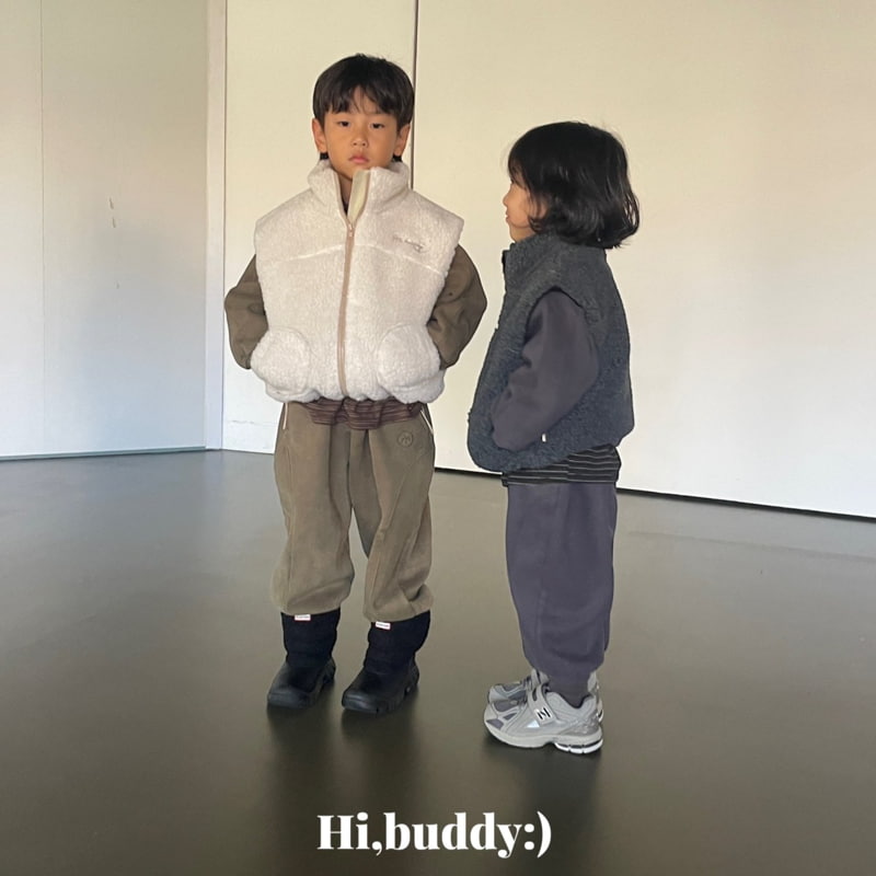 Hi buddy - Korean Children Fashion - #kidsstore - Winter Fleece Vest - 3