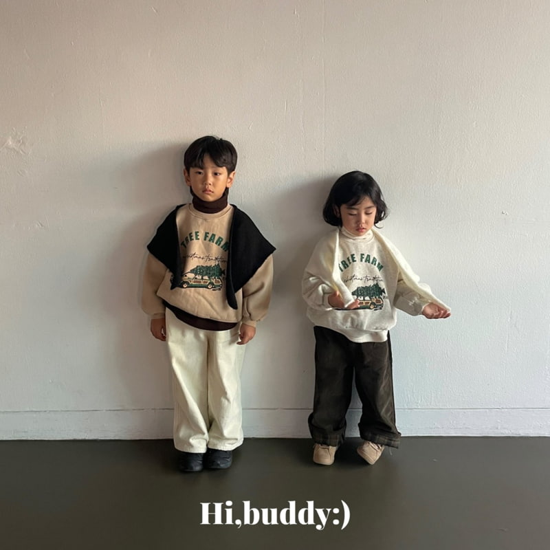 Hi buddy - Korean Children Fashion - #kidzfashiontrend - Tree Farm Sweatshirt - 2