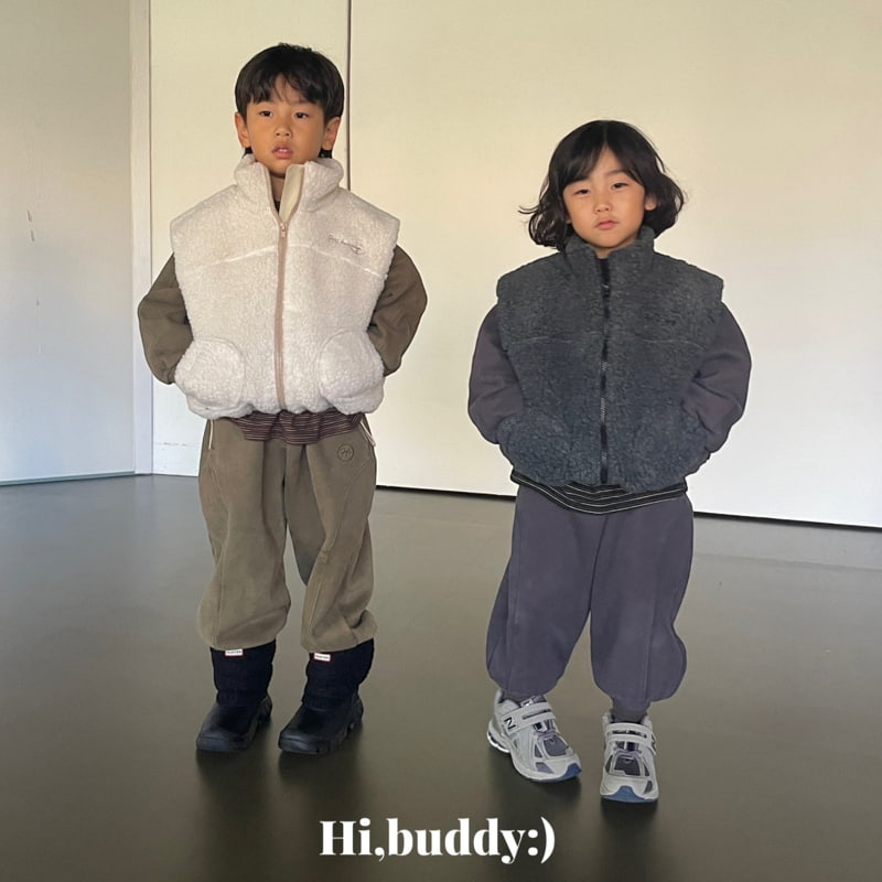 Hi buddy - Korean Children Fashion - #kidsstore - Winter Fleece Vest - 4